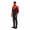 Dainese IPERATTIVA sportovně-cestovní kožená bunda fluo-červená/černá vel.52